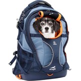Kurgo G-Train Dog Carrier Backpack - Comfortable Travel Bag for Pets Up to 11 kg - Waterproof Bottom - Multi-Compartment Pack - Dog Hiking Gear - Rugged Adventure Backpack - Navy Blue