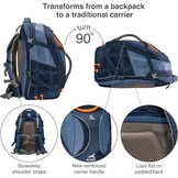 Kurgo G-Train Dog Carrier Backpack - Comfortable Travel Bag for Pets Up to 11 kg - Waterproof Bottom - Multi-Compartment Pack - Dog Hiking Gear - Rugged Adventure Backpack - Navy Blue