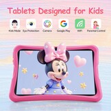 DigiLand Kindertablet 10,1 inch Android kindertablet met wifi met beschermhoes, ouderlijk toezicht, educatieve tablets, kinderen, jongens en meisjes, roze (RAM 6 GB + ROM 32 GB)
