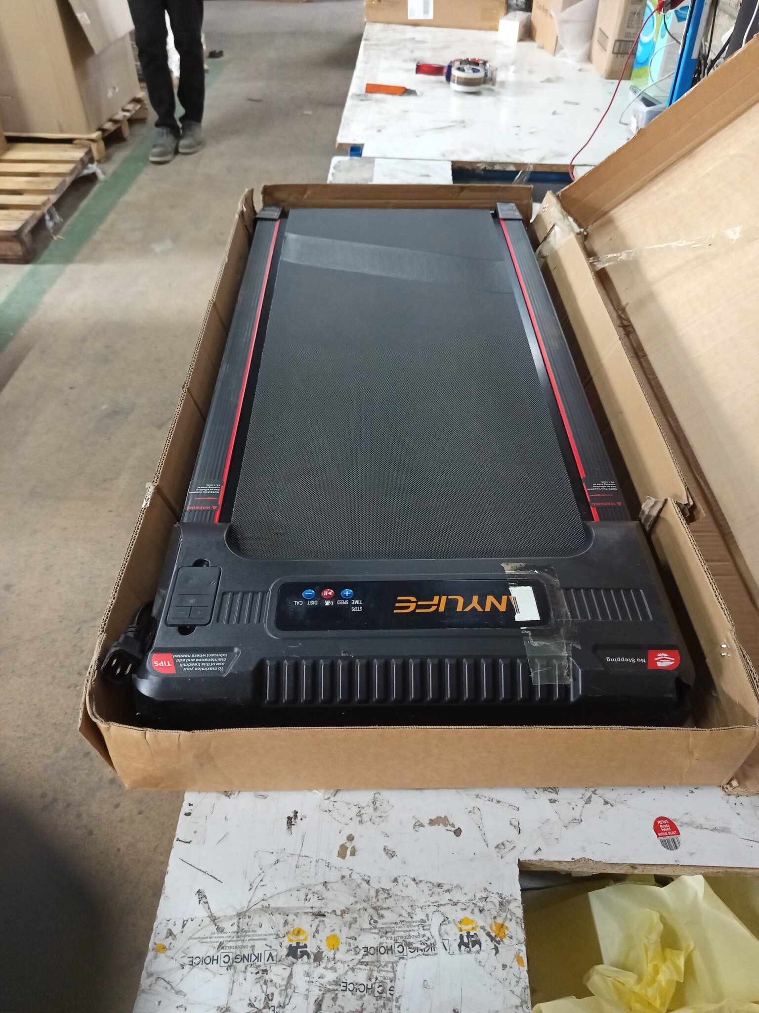 Anylife loopband, bureau Walking Pad, loopmat met helling, compacte Treadmill, loopmachine, stille loopmat, LED display, loopband voor thuis 150kg