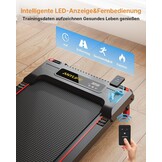 Anylife loopband, bureau Walking Pad, loopmat met helling, compacte Treadmill, loopmachine, stille loopmat, LED display, loopband voor thuis 150kg