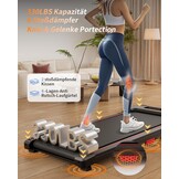 Anylife loopband, bureau Walking Pad, loopmat met helling, compacte Treadmill, loopmachine, stille loopmat, LED display, loopband voor thuis 150kg