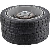Grasmaaier Achterwielen 8" met Tandwiel voor Honda HRR216K6 | 2 Stuks | 60% Korting