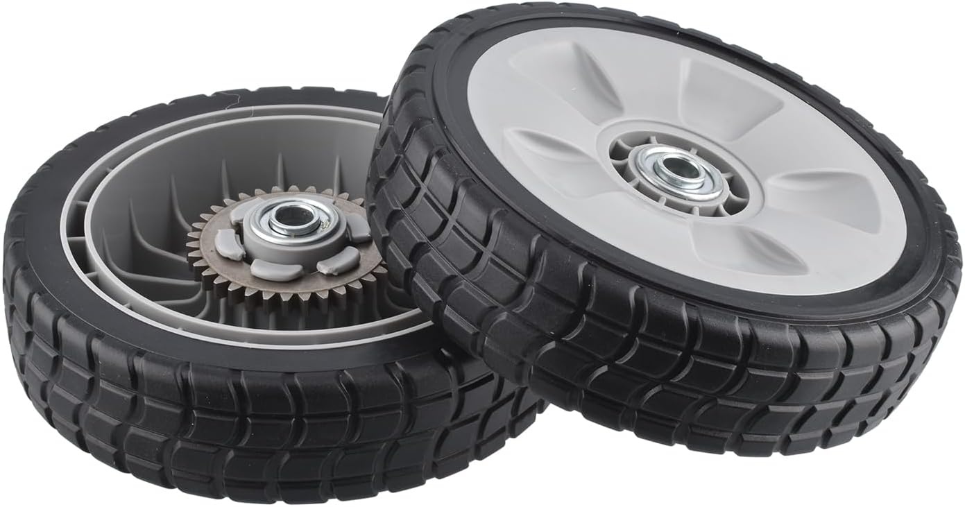 Achterwielen Grasmaaier 8" met Tandwiel (2 stuks) - 46% Korting!