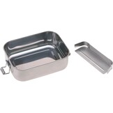 LÄSSIG 1210059964 Children's BRed Drum Stainless Steel and Bamboo Lunch Box Breakfast Box Durable Kindergarten School, Snail, Bees, Hedgehogs,1 Piece(1 Pack),Silver