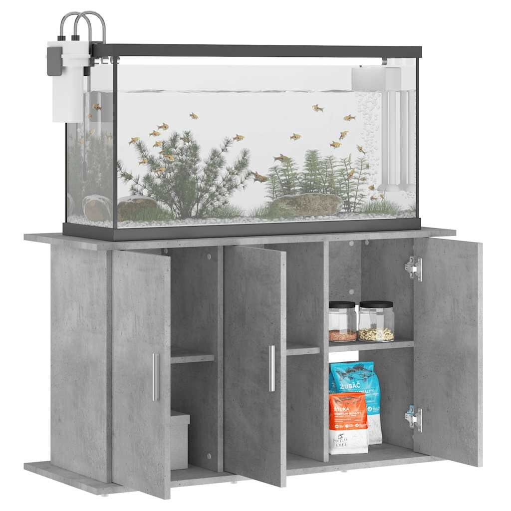 vidaXL Aquariumstandaard 101x41x58 cm bewerkt hout betongrijs