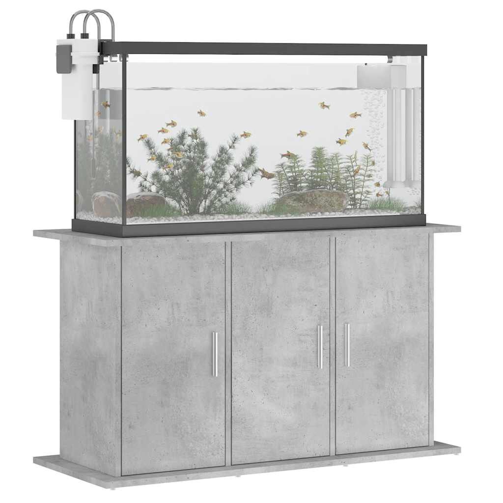 vidaXL Aquariumstandaard 101x41x58 cm bewerkt hout betongrijs