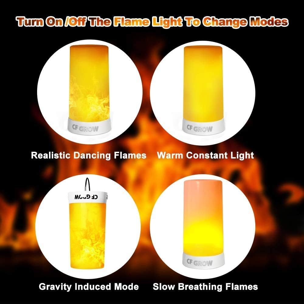 2 Oplaadbare LED Vlam Lampen Geel 59% Korting | Afstandsbediening & Timer