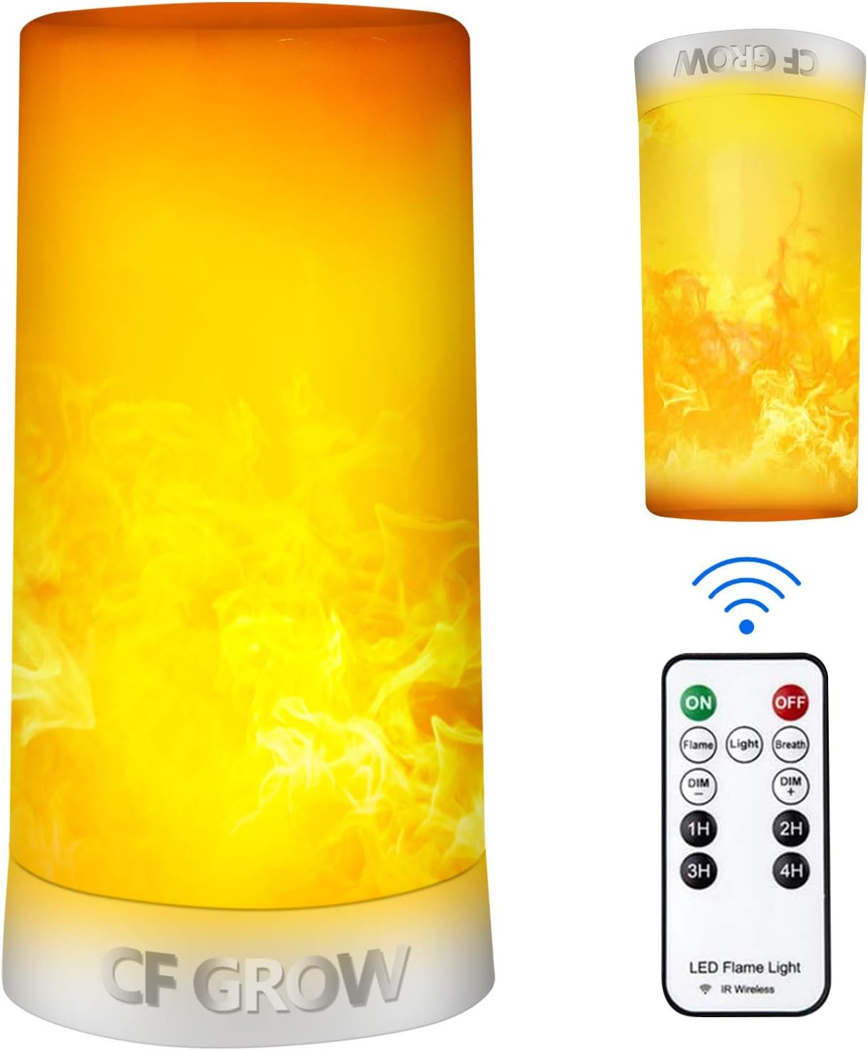 2 Oplaadbare LED Vlam Lampen Geel 59% Korting | Afstandsbediening & Timer