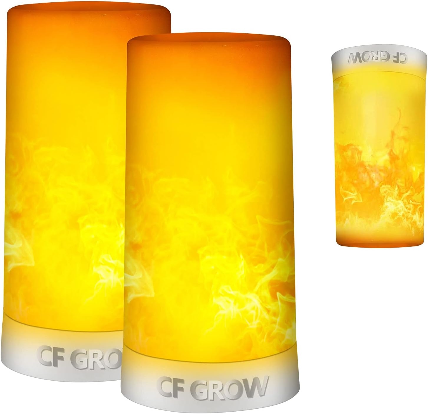 2 Oplaadbare LED Vlam Lampen Geel 59% Korting | Afstandsbediening & Timer
