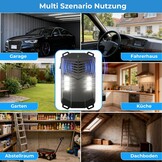 Ultrasone marterverschrikker voor in de auto, met flitslicht, muizen, marterverschrikker, zolder, muizenverjager, werkt op batterijen, met 12 V autoaccukabel en USB, effectief, muizenverjager voor