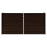 vidaXL Plantenbak verhoogd 160x40x77 cm gegalvaniseerd staal bruin