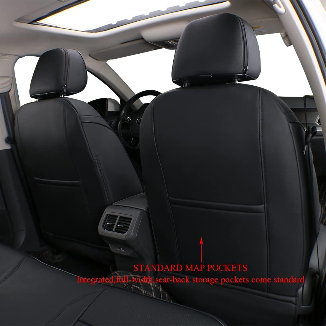 Stoelhoezen Volkswagen Passat (2014-2021) Zwart | 58% Korting