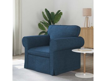 vidaXL Bank 60cm Blauw Metaal
