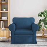 vidaXL Bank 60cm Blauw Metaal
