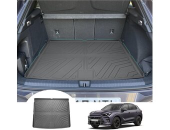 GAFAT Compatible with Cupra Terramar 2025 2026 hybrid/plug-in hybrid trunk mat, easy to fold, TPE all-weather trunk mat, high edge, 3D scanning multifunctional mat (top)