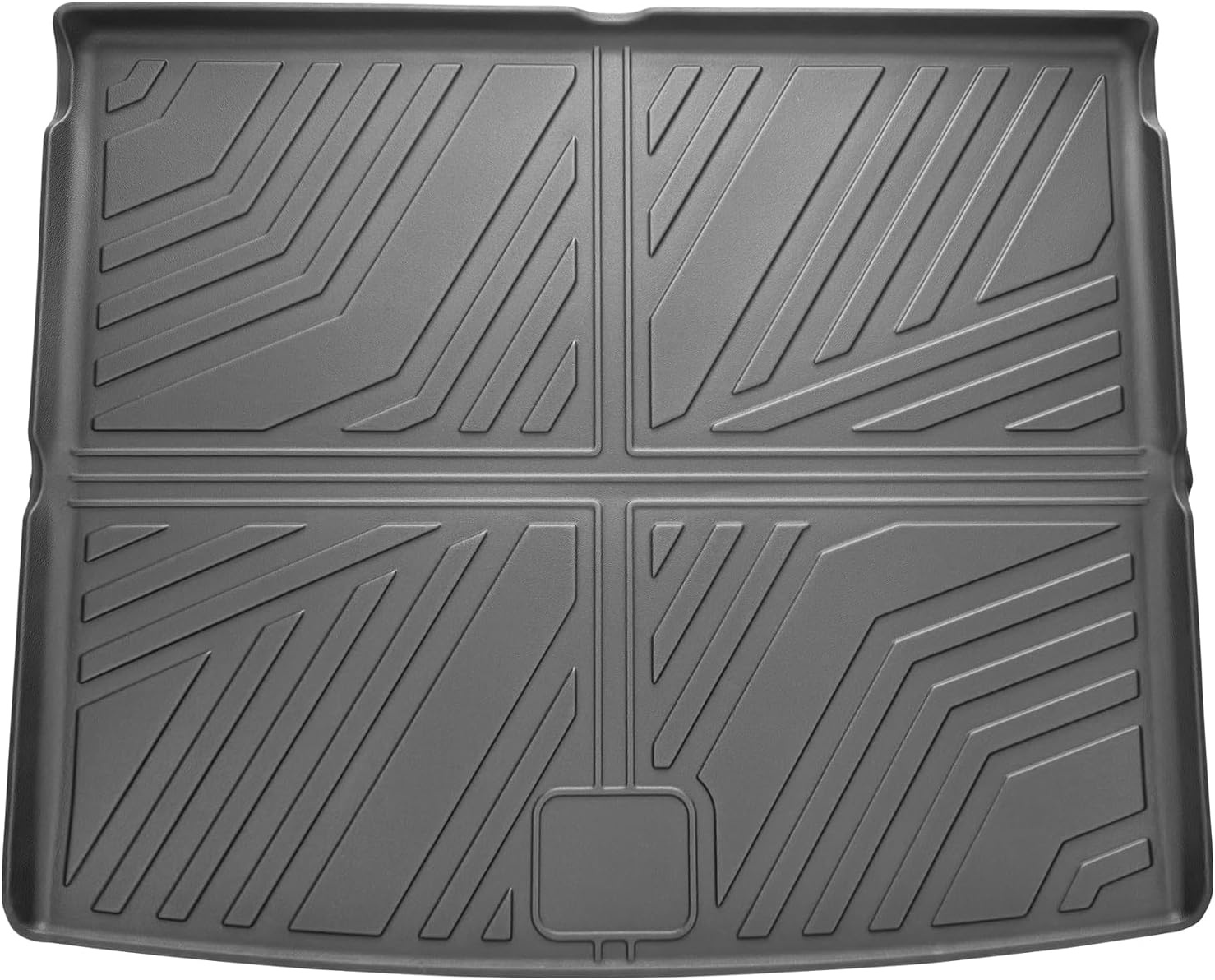 GAFAT Compatible with Cupra Terramar 2025 2026 hybrid/plug-in hybrid trunk mat, easy to fold, TPE all-weather trunk mat, high edge, 3D scanning multifunctional mat (top)