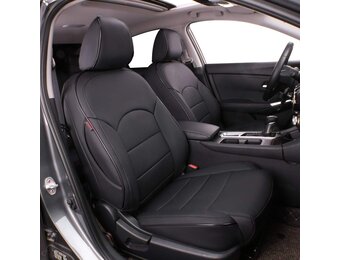 Aangepaste stoelhoezen voor Select Renault Captur MK1 (J87) 2013-2019 Play, Iconic, S, GT Line, Signature, Dynamique - Zwart