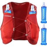Light Edition V1 Drinkvest Trail Running + 2 Soft Flask 500 ml, hardlooprugzak voor dames en heren, achterzak voor blaren tot 2 liter