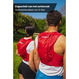 Light Edition V1 Drinkvest Trail Running + 2 Soft Flask 500 ml, hardlooprugzak voor dames en heren, achterzak voor blaren tot 2 liter