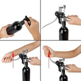 GWCLEO Wijnopener Set 9-delig Zilver met Accessoires en Opbergdoos