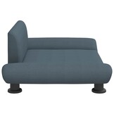 vidaXL Hondenmand 70x45x28 cm stof donkergrijs