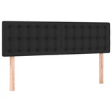vidaXL Hoofdborden 2 stuks Kunstleer Zwart 72x5x78/88 cm - 59% Korting