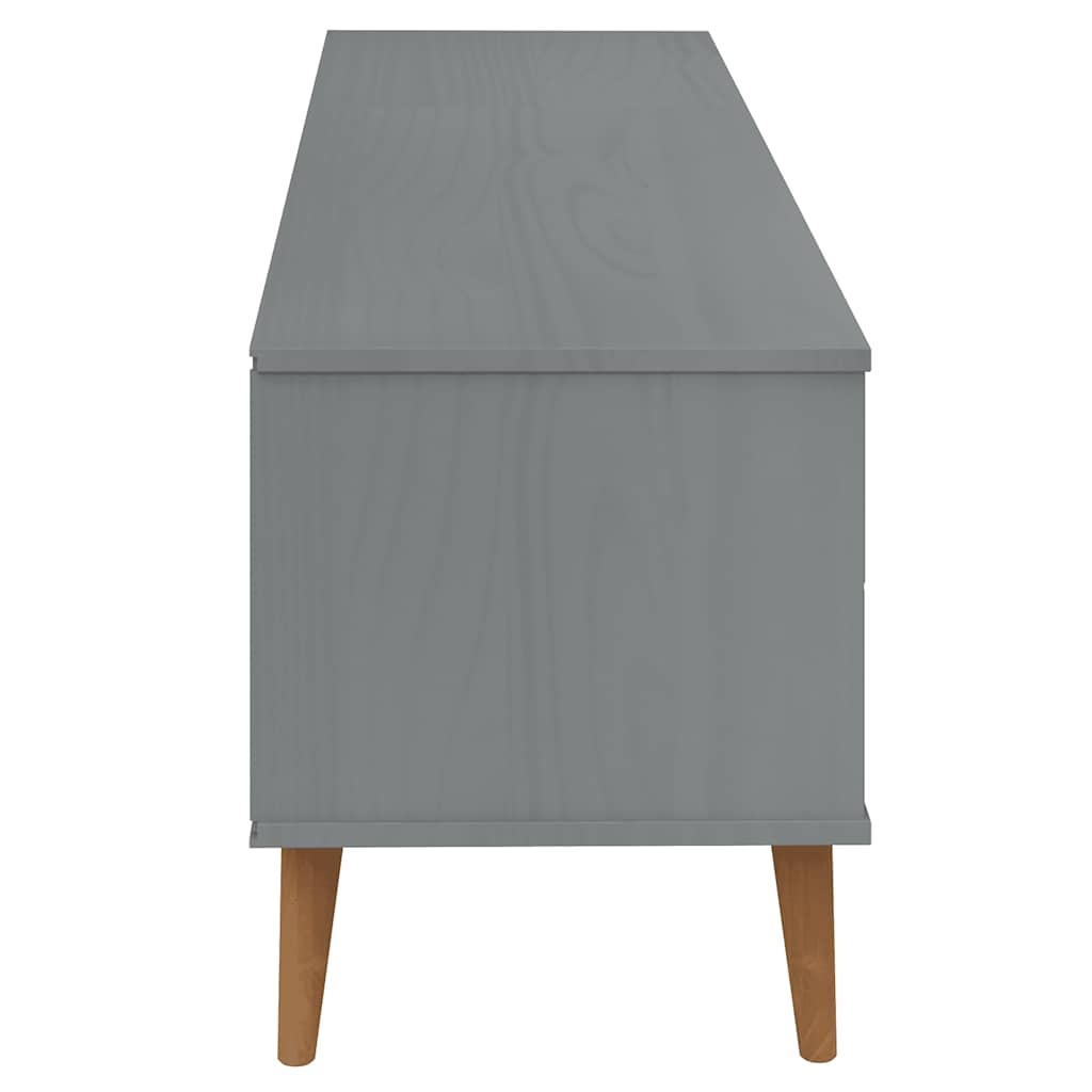 VidaXL MOLDE TV-meubel 158x40x49 cm Grenenhout Grijs - 73% Korting