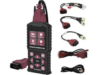 LUTIFIX M3-A Motor Diagnose Scanner - OBD2 Codelezer voor Honda, Yamaha en Kawasaki