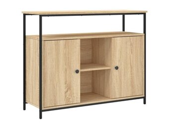 vidaXL Dressoir 100x35x80 cm bewerkt hout sonoma eikenkleurig