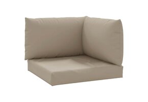 Palletkussens Taupe Oxford Stof - 3 Delig - 46% Korting