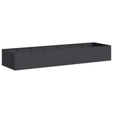 vidaXL Plantenbak 280x80x40 cm staal zwart