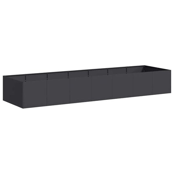 vidaXL Plantenbak 280x80x40 cm staal zwart