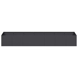 vidaXL Plantenbak 280x80x40 cm staal zwart