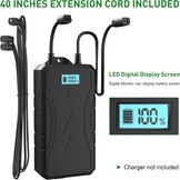 2500 mAh batterij universele sanans fil voor meubels, oplaadbaar, voor chaise longue électrique, canapé, fauteuil, handig voor meubels met 2 aansluitingen
