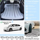 AGEMANY Luxe Luchtbed voor Auto - 195 x 130 cm - Grijs - Geschikt voor Tesla Model Y en SUV