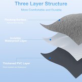 AGEMANY Luxe Luchtbed voor Auto - 195 x 130 cm - Grijs - Geschikt voor Tesla Model Y en SUV