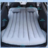 AGEMANY Luxe Luchtbed voor Auto - 195 x 130 cm - Grijs - Geschikt voor Tesla Model Y en SUV