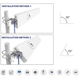 KASER LPDA 4G 5G LTE Antenne - Richtantenne Mimo - Wit - 10 meter kabel