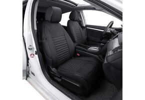 Op maat gemaakte autostoelhoezen VW T-Roc 2017-2021 | Zwart Kunstleer | 30% Korting