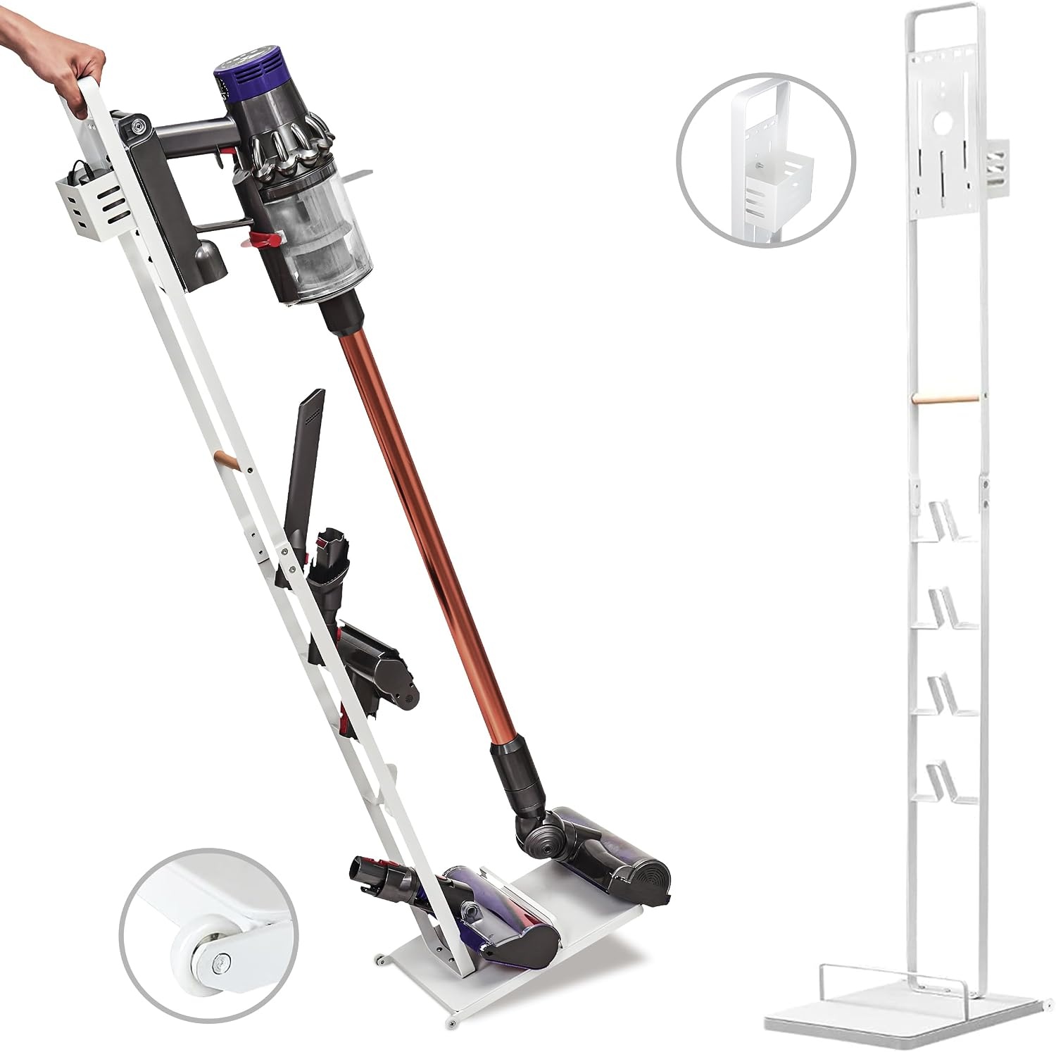 Metalen Standaard voor Dyson Stofzuigers - Wit | 60% Korting
