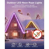 RGB LED Neon Strip 25m 230V Dimbaar - 47% Korting!