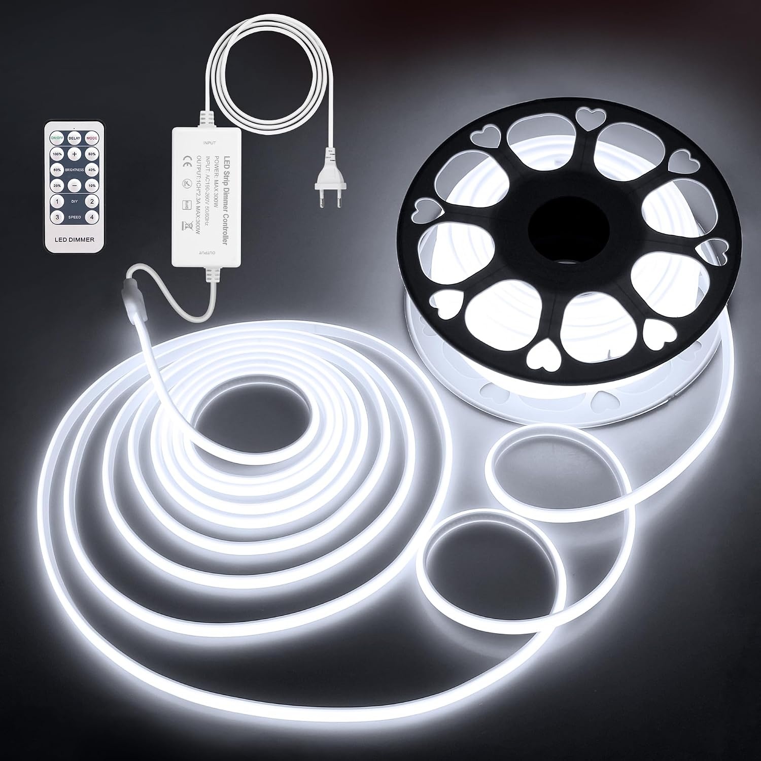 RGB LED Neon Strip 25m 230V Dimbaar - 47% Korting!