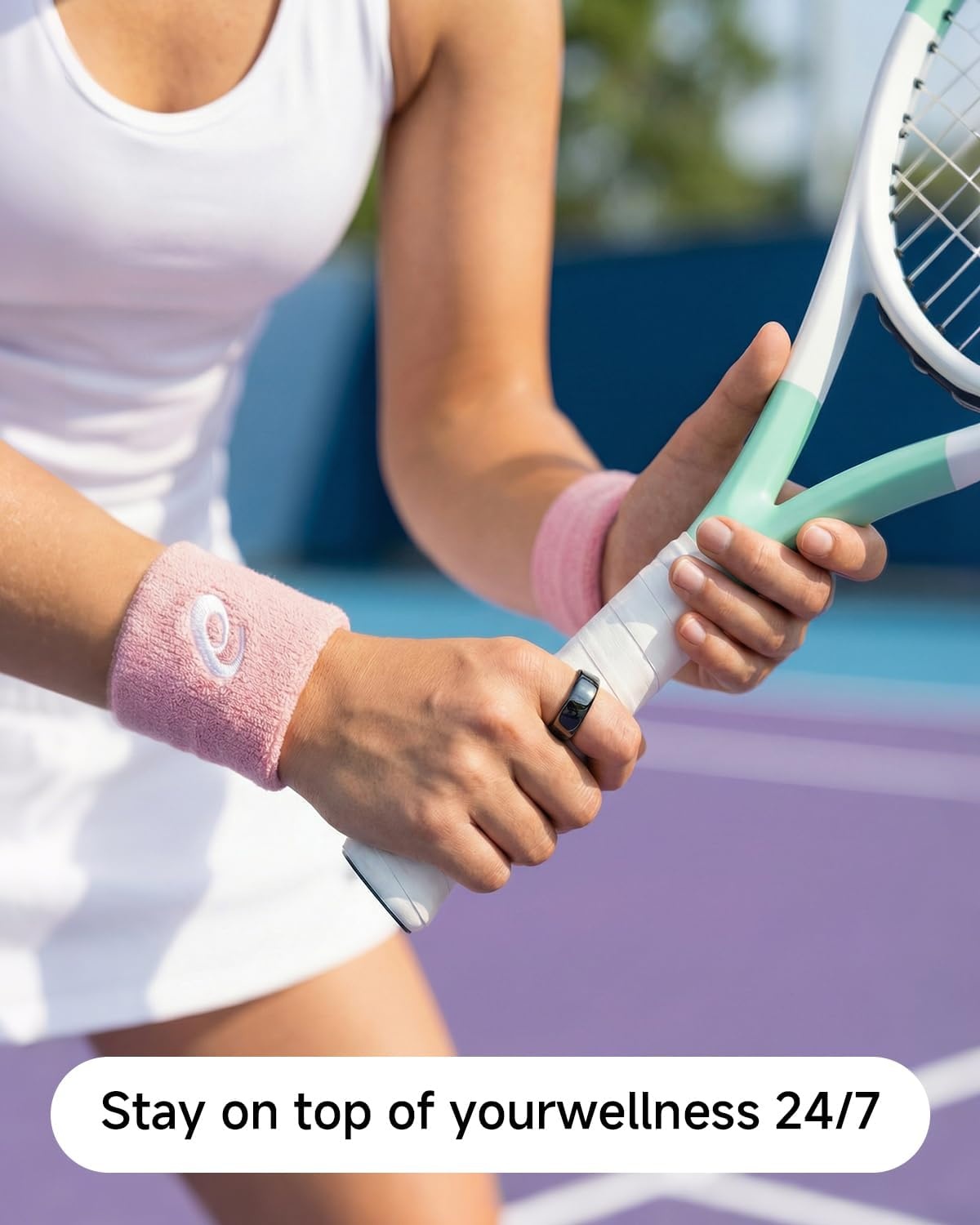 Slimme Gezondheidsring - Hartslag, Slaap & Stress (Maat 8) - 53% Korting