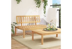 VidaXL Middenbank Pallet Acaciahout - 70% Korting