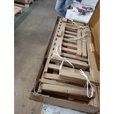 vidaXL Tuinmiddenbank pallet massief acaciahout