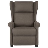 vidaXL Fauteuil verstelbaar stof bruin
