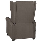 vidaXL Fauteuil verstelbaar stof bruin