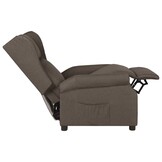 vidaXL Fauteuil verstelbaar stof bruin