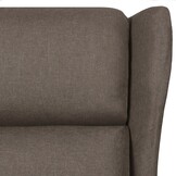 vidaXL Fauteuil verstelbaar stof bruin